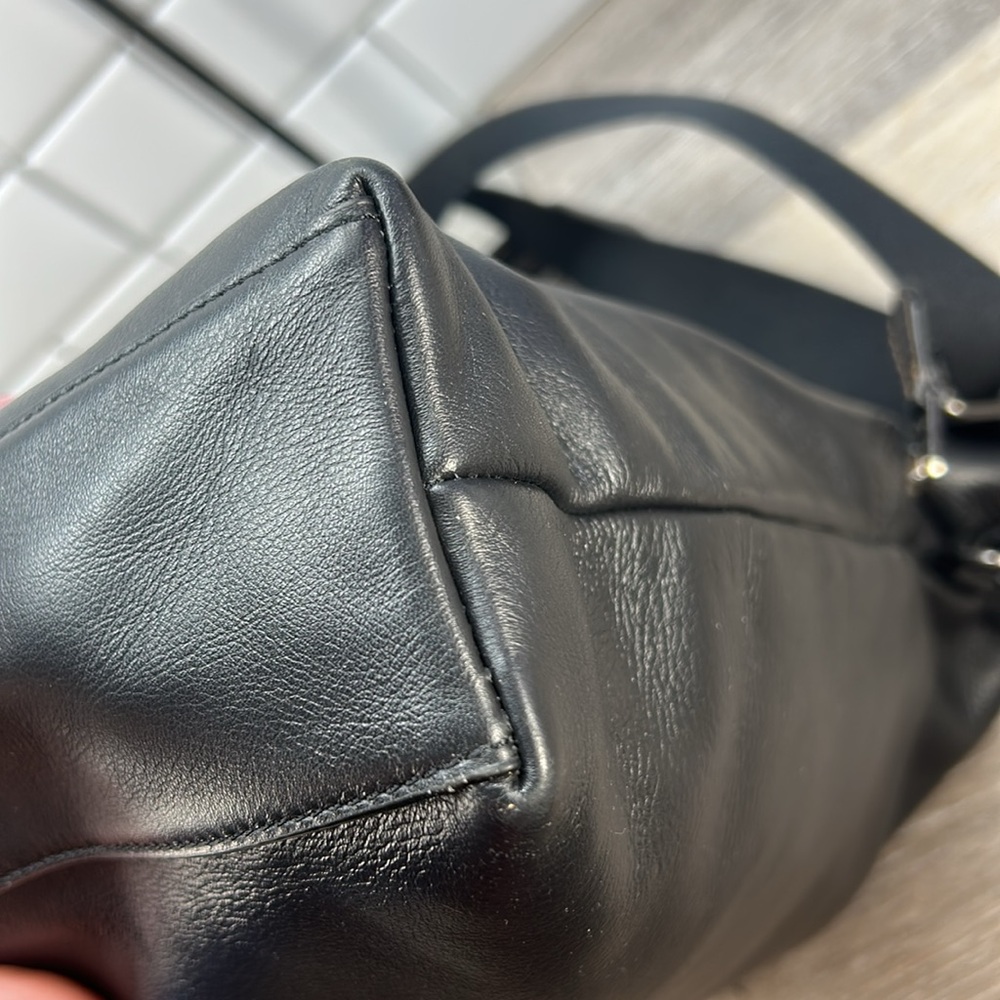 Coach Black Leather Tote Bag - Picture 9 of 16